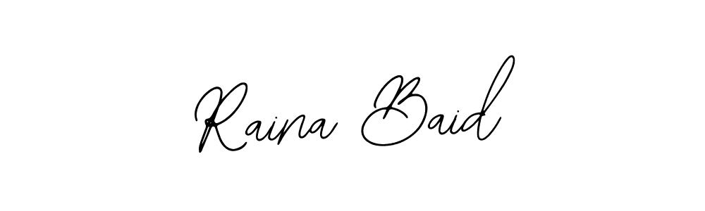 How to make Raina Baid signature? Bearetta-2O07w is a professional autograph style. Create handwritten signature for Raina Baid name. Raina Baid signature style 12 images and pictures png