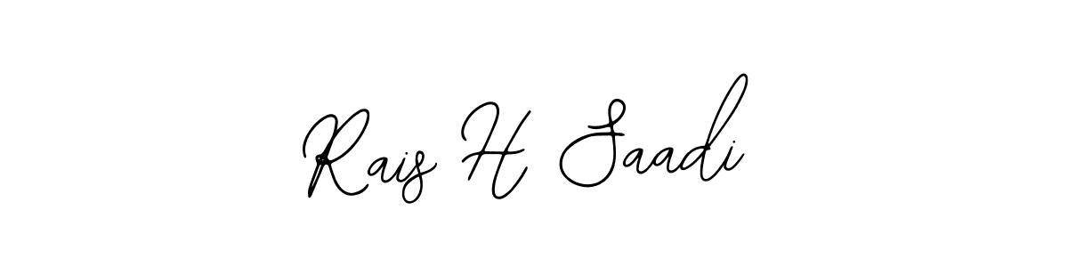 Similarly Bearetta-2O07w is the best handwritten signature design. Signature creator online .You can use it as an online autograph creator for name Rais H Saadi. Rais H Saadi signature style 12 images and pictures png