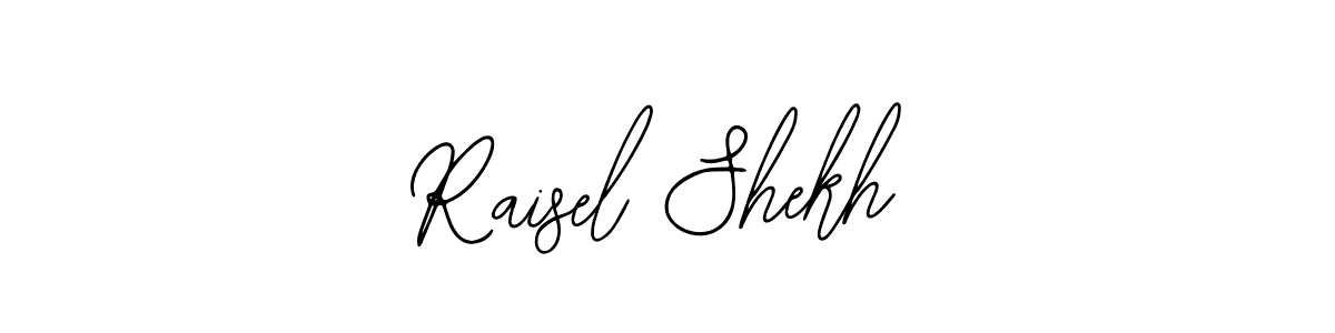 The best way (Bearetta-2O07w) to make a short signature is to pick only two or three words in your name. The name Raisel Shekh include a total of six letters. For converting this name. Raisel Shekh signature style 12 images and pictures png