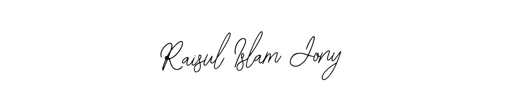 Create a beautiful signature design for name Raisul Islam Jony. With this signature (Bearetta-2O07w) fonts, you can make a handwritten signature for free. Raisul Islam Jony signature style 12 images and pictures png