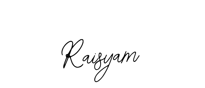 if you are searching for the best signature style for your name Raisyam. so please give up your signature search. here we have designed multiple signature styles  using Bearetta-2O07w. Raisyam signature style 12 images and pictures png