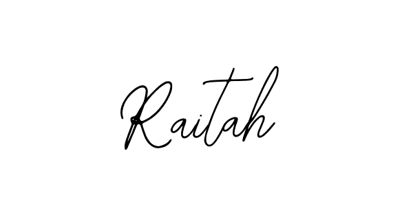 How to make Raitah name signature. Use Bearetta-2O07w style for creating short signs online. This is the latest handwritten sign. Raitah signature style 12 images and pictures png