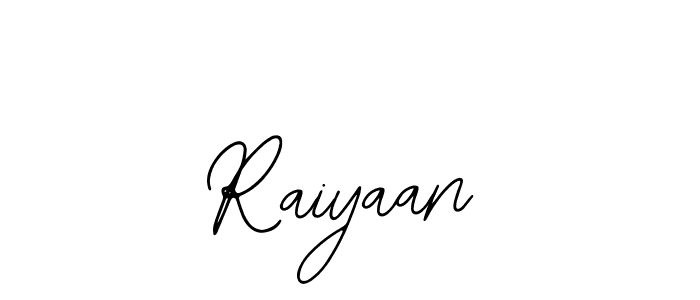 Design your own signature with our free online signature maker. With this signature software, you can create a handwritten (Bearetta-2O07w) signature for name Raiyaan. Raiyaan signature style 12 images and pictures png