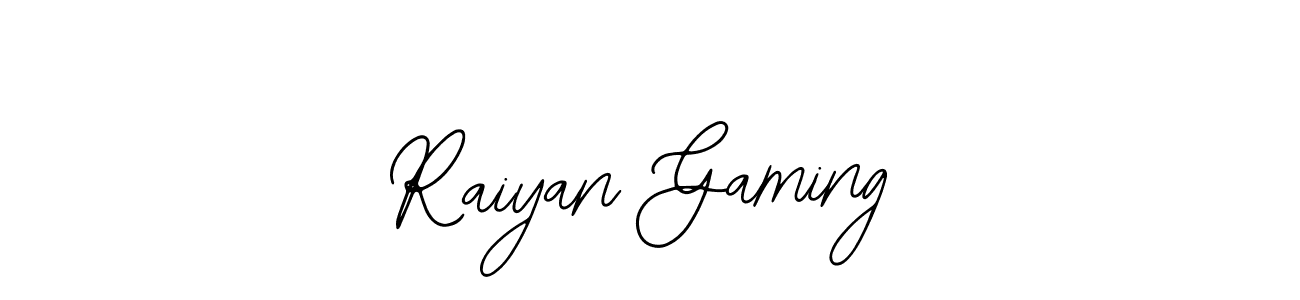 How to make Raiyan Gaming signature? Bearetta-2O07w is a professional autograph style. Create handwritten signature for Raiyan Gaming name. Raiyan Gaming signature style 12 images and pictures png