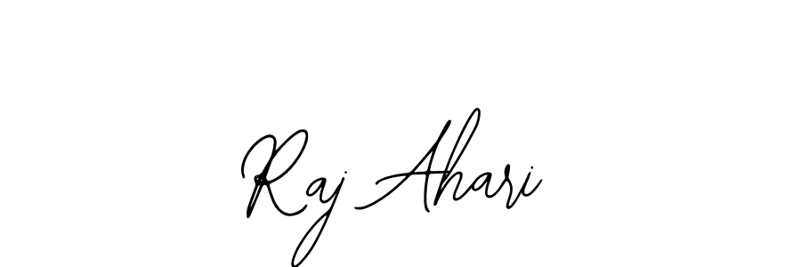 You should practise on your own different ways (Bearetta-2O07w) to write your name (Raj Ahari) in signature. don't let someone else do it for you. Raj Ahari signature style 12 images and pictures png