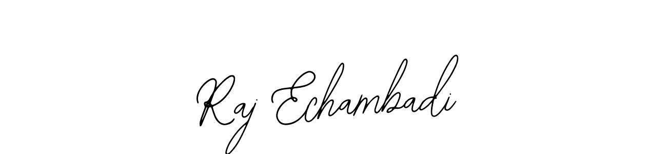 Also we have Raj Echambadi name is the best signature style. Create professional handwritten signature collection using Bearetta-2O07w autograph style. Raj Echambadi signature style 12 images and pictures png