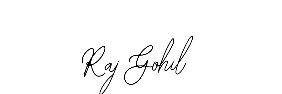 This is the best signature style for the Raj Gohil name. Also you like these signature font (Bearetta-2O07w). Mix name signature. Raj Gohil signature style 12 images and pictures png