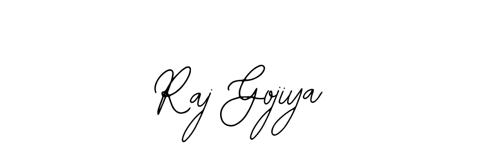 The best way (Bearetta-2O07w) to make a short signature is to pick only two or three words in your name. The name Raj Gojiya include a total of six letters. For converting this name. Raj Gojiya signature style 12 images and pictures png