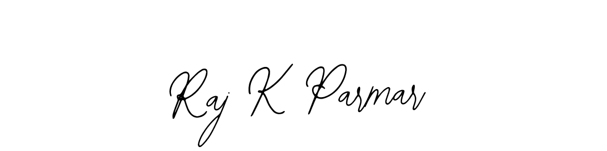 Also we have Raj K Parmar name is the best signature style. Create professional handwritten signature collection using Bearetta-2O07w autograph style. Raj K Parmar signature style 12 images and pictures png