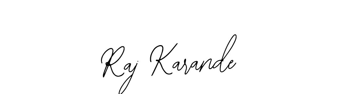 How to make Raj Karande signature? Bearetta-2O07w is a professional autograph style. Create handwritten signature for Raj Karande name. Raj Karande signature style 12 images and pictures png