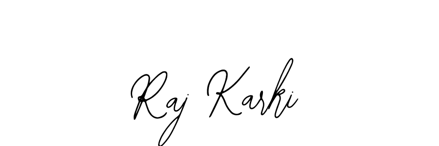 if you are searching for the best signature style for your name Raj Karki. so please give up your signature search. here we have designed multiple signature styles  using Bearetta-2O07w. Raj Karki signature style 12 images and pictures png