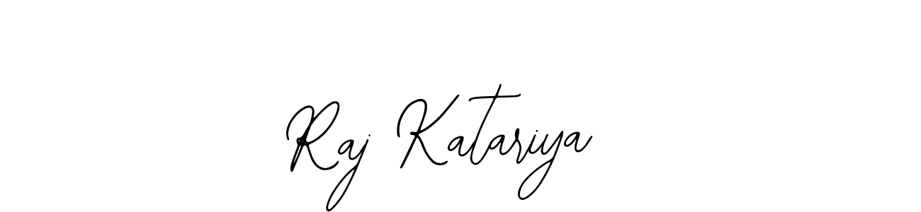 You should practise on your own different ways (Bearetta-2O07w) to write your name (Raj Katariya ) in signature. don't let someone else do it for you. Raj Katariya  signature style 12 images and pictures png