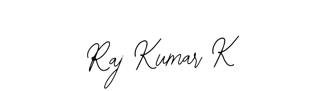 Design your own signature with our free online signature maker. With this signature software, you can create a handwritten (Bearetta-2O07w) signature for name Raj Kumar K. Raj Kumar K signature style 12 images and pictures png