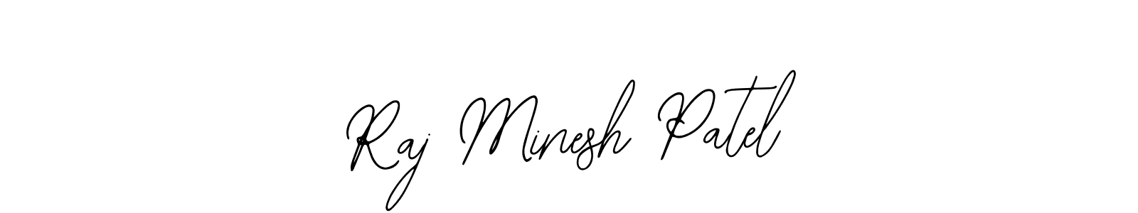 How to make Raj Minesh Patel name signature. Use Bearetta-2O07w style for creating short signs online. This is the latest handwritten sign. Raj Minesh Patel signature style 12 images and pictures png