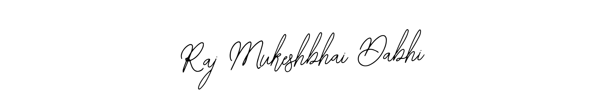 How to make Raj Mukeshbhai Dabhi name signature. Use Bearetta-2O07w style for creating short signs online. This is the latest handwritten sign. Raj Mukeshbhai Dabhi signature style 12 images and pictures png