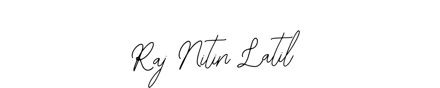 Create a beautiful signature design for name Raj Nitin Latil. With this signature (Bearetta-2O07w) fonts, you can make a handwritten signature for free. Raj Nitin Latil signature style 12 images and pictures png