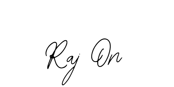 Use a signature maker to create a handwritten signature online. With this signature software, you can design (Bearetta-2O07w) your own signature for name Raj On. Raj On signature style 12 images and pictures png