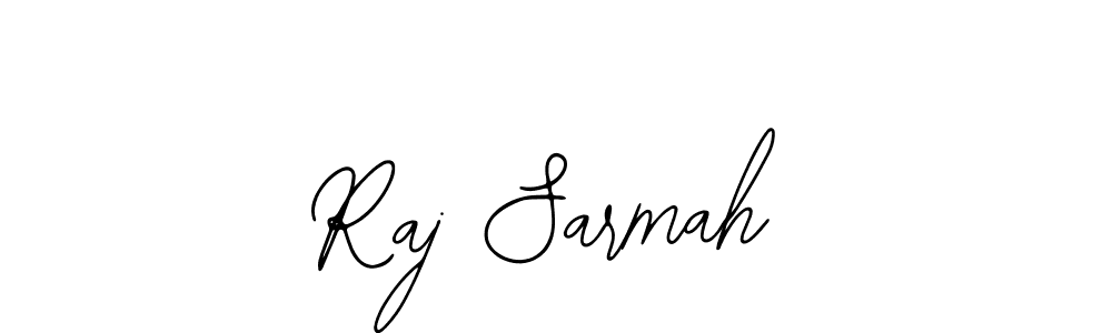 You should practise on your own different ways (Bearetta-2O07w) to write your name (Raj Sarmah) in signature. don't let someone else do it for you. Raj Sarmah signature style 12 images and pictures png