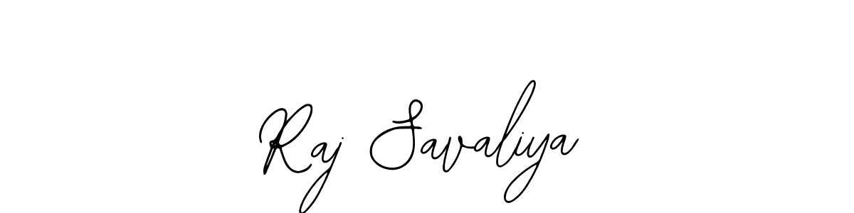 How to make Raj Savaliya name signature. Use Bearetta-2O07w style for creating short signs online. This is the latest handwritten sign. Raj Savaliya signature style 12 images and pictures png