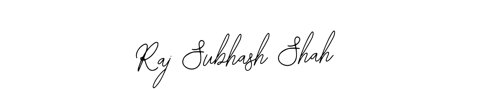 It looks lik you need a new signature style for name Raj Subhash Shah. Design unique handwritten (Bearetta-2O07w) signature with our free signature maker in just a few clicks. Raj Subhash Shah signature style 12 images and pictures png