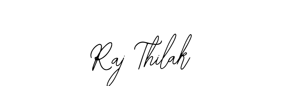 Use a signature maker to create a handwritten signature online. With this signature software, you can design (Bearetta-2O07w) your own signature for name Raj Thilak. Raj Thilak signature style 12 images and pictures png