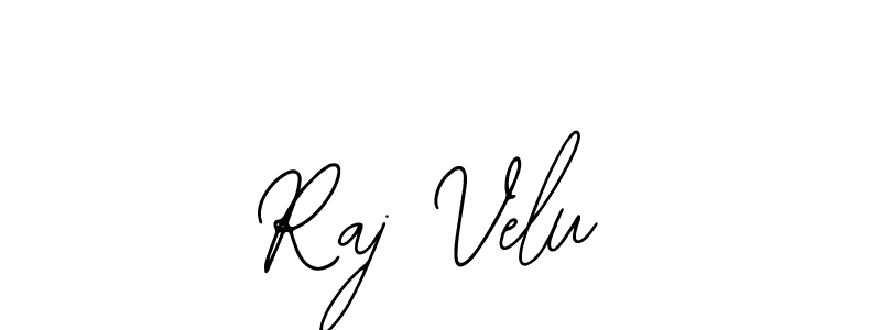 How to make Raj Velu name signature. Use Bearetta-2O07w style for creating short signs online. This is the latest handwritten sign. Raj Velu signature style 12 images and pictures png