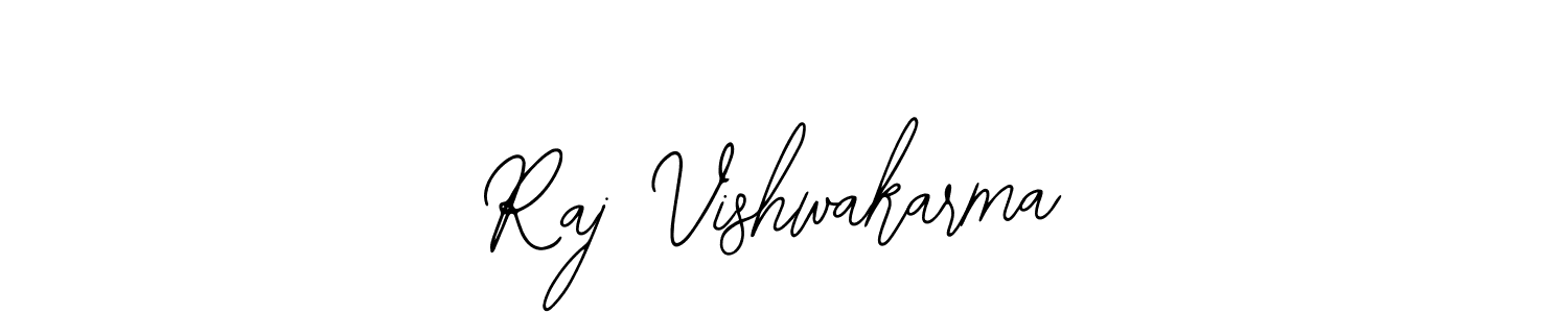 How to make Raj Vishwakarma signature? Bearetta-2O07w is a professional autograph style. Create handwritten signature for Raj Vishwakarma name. Raj Vishwakarma signature style 12 images and pictures png