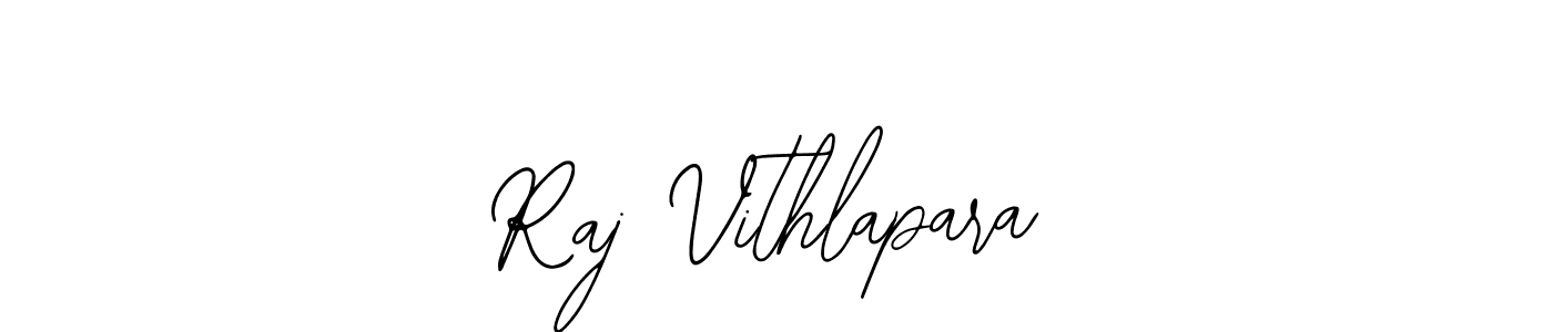 How to make Raj Vithlapara name signature. Use Bearetta-2O07w style for creating short signs online. This is the latest handwritten sign. Raj Vithlapara signature style 12 images and pictures png