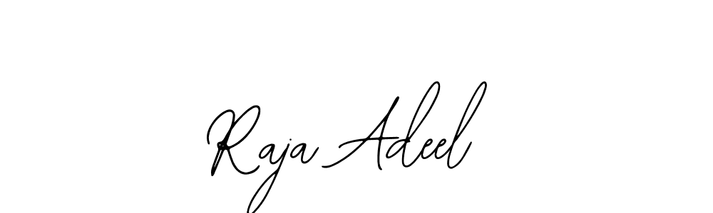Also You can easily find your signature by using the search form. We will create Raja Adeel name handwritten signature images for you free of cost using Bearetta-2O07w sign style. Raja Adeel signature style 12 images and pictures png
