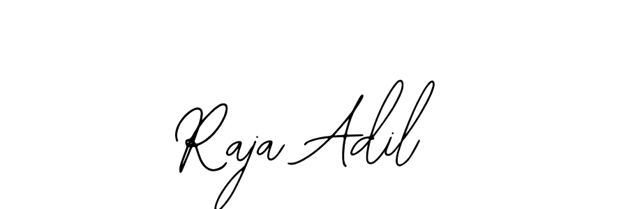 You should practise on your own different ways (Bearetta-2O07w) to write your name (Raja Adil) in signature. don't let someone else do it for you. Raja Adil signature style 12 images and pictures png