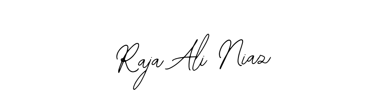 Bearetta-2O07w is a professional signature style that is perfect for those who want to add a touch of class to their signature. It is also a great choice for those who want to make their signature more unique. Get Raja Ali Niaz name to fancy signature for free. Raja Ali Niaz signature style 12 images and pictures png