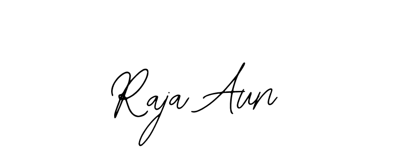 Use a signature maker to create a handwritten signature online. With this signature software, you can design (Bearetta-2O07w) your own signature for name Raja Aun. Raja Aun signature style 12 images and pictures png
