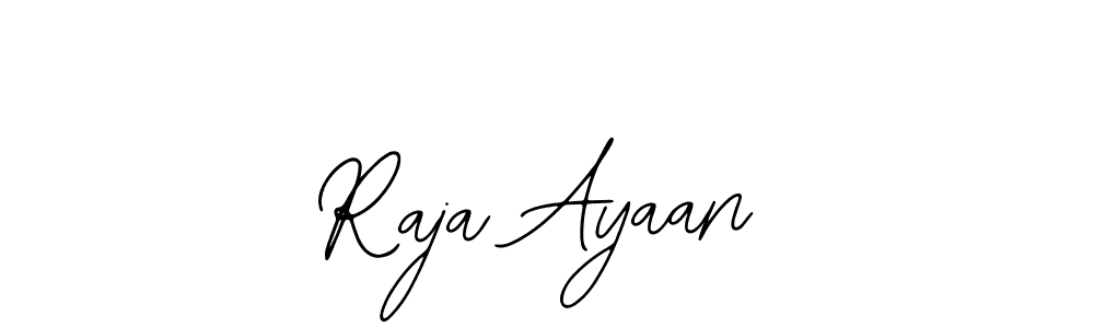 How to make Raja Ayaan name signature. Use Bearetta-2O07w style for creating short signs online. This is the latest handwritten sign. Raja Ayaan signature style 12 images and pictures png