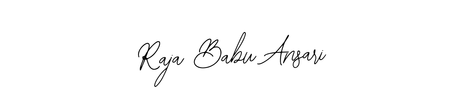 if you are searching for the best signature style for your name Raja Babu Ansari. so please give up your signature search. here we have designed multiple signature styles  using Bearetta-2O07w. Raja Babu Ansari signature style 12 images and pictures png
