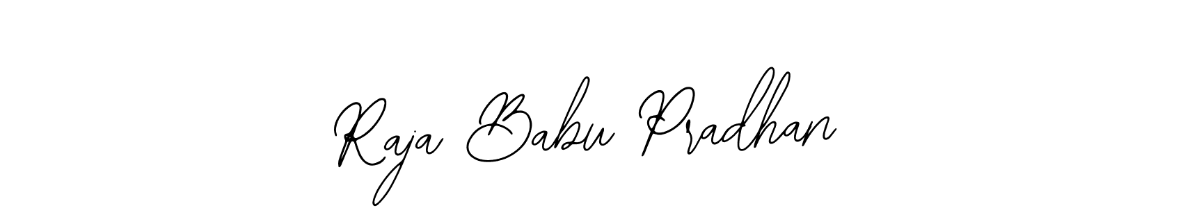 The best way (Bearetta-2O07w) to make a short signature is to pick only two or three words in your name. The name Raja Babu Pradhan include a total of six letters. For converting this name. Raja Babu Pradhan signature style 12 images and pictures png