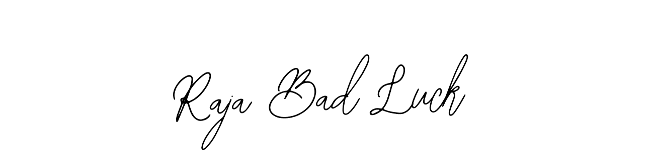 This is the best signature style for the Raja Bad Luck name. Also you like these signature font (Bearetta-2O07w). Mix name signature. Raja Bad Luck signature style 12 images and pictures png