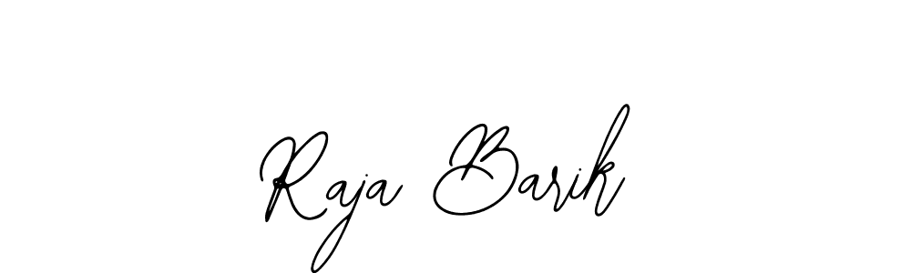 You should practise on your own different ways (Bearetta-2O07w) to write your name (Raja Barik) in signature. don't let someone else do it for you. Raja Barik signature style 12 images and pictures png