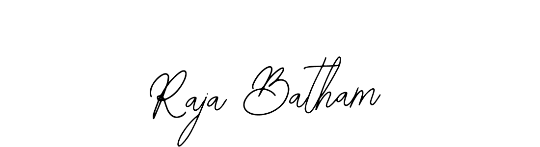 How to make Raja Batham name signature. Use Bearetta-2O07w style for creating short signs online. This is the latest handwritten sign. Raja Batham signature style 12 images and pictures png