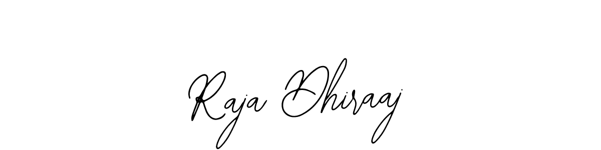 Use a signature maker to create a handwritten signature online. With this signature software, you can design (Bearetta-2O07w) your own signature for name Raja Dhiraaj. Raja Dhiraaj signature style 12 images and pictures png