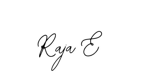 The best way (Bearetta-2O07w) to make a short signature is to pick only two or three words in your name. The name Raja E include a total of six letters. For converting this name. Raja E signature style 12 images and pictures png