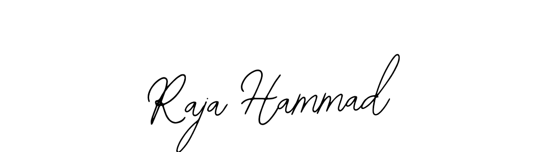 Use a signature maker to create a handwritten signature online. With this signature software, you can design (Bearetta-2O07w) your own signature for name Raja Hammad. Raja Hammad signature style 12 images and pictures png