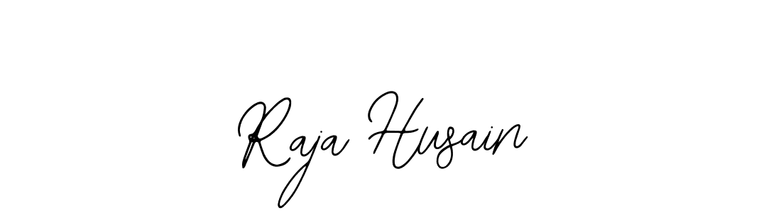 How to make Raja Husain name signature. Use Bearetta-2O07w style for creating short signs online. This is the latest handwritten sign. Raja Husain signature style 12 images and pictures png