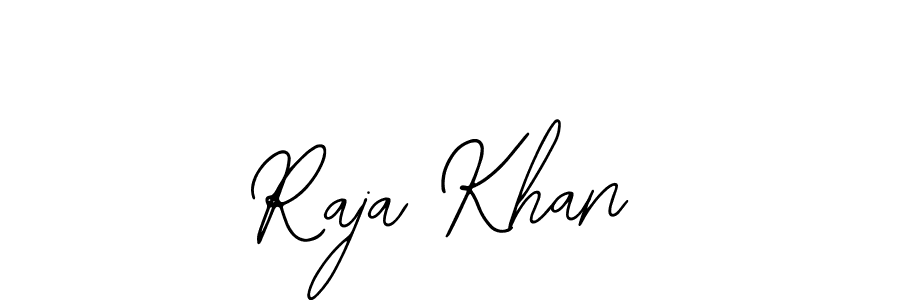Also You can easily find your signature by using the search form. We will create Raja Khan name handwritten signature images for you free of cost using Bearetta-2O07w sign style. Raja Khan signature style 12 images and pictures png