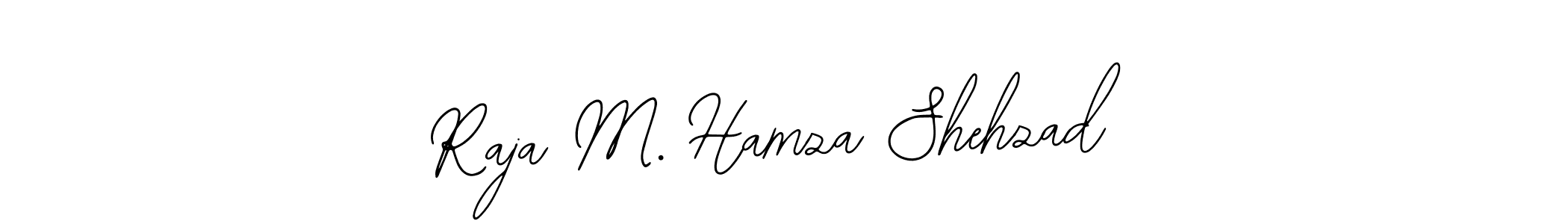 if you are searching for the best signature style for your name Raja M. Hamza Shehzad. so please give up your signature search. here we have designed multiple signature styles  using Bearetta-2O07w. Raja M. Hamza Shehzad signature style 12 images and pictures png