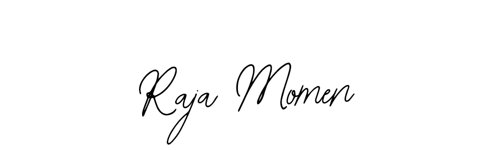 You should practise on your own different ways (Bearetta-2O07w) to write your name (Raja Momen) in signature. don't let someone else do it for you. Raja Momen signature style 12 images and pictures png