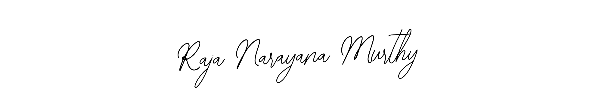 Bearetta-2O07w is a professional signature style that is perfect for those who want to add a touch of class to their signature. It is also a great choice for those who want to make their signature more unique. Get Raja Narayana Murthy name to fancy signature for free. Raja Narayana Murthy signature style 12 images and pictures png