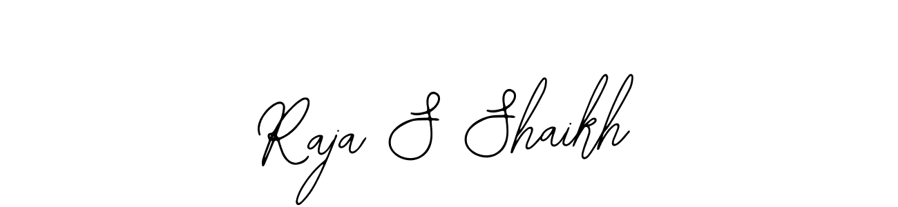 The best way (Bearetta-2O07w) to make a short signature is to pick only two or three words in your name. The name Raja S Shaikh include a total of six letters. For converting this name. Raja S Shaikh signature style 12 images and pictures png