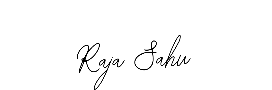 How to make Raja Sahu name signature. Use Bearetta-2O07w style for creating short signs online. This is the latest handwritten sign. Raja Sahu signature style 12 images and pictures png