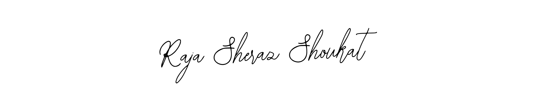 You should practise on your own different ways (Bearetta-2O07w) to write your name (Raja Sheraz Shoukat) in signature. don't let someone else do it for you. Raja Sheraz Shoukat signature style 12 images and pictures png
