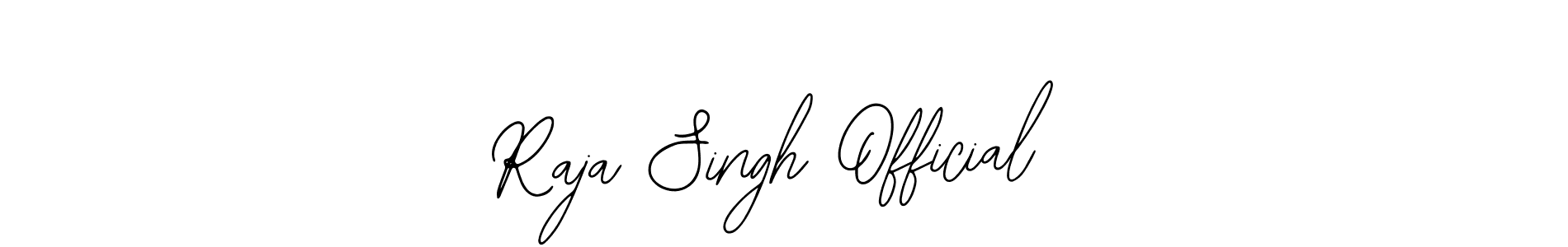 Similarly Bearetta-2O07w is the best handwritten signature design. Signature creator online .You can use it as an online autograph creator for name Raja Singh Official. Raja Singh Official signature style 12 images and pictures png